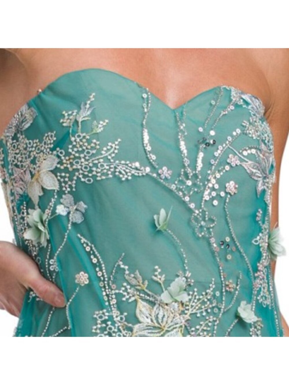 HELSI Strapless Embellished Midi Dress - Picture 3 of 5